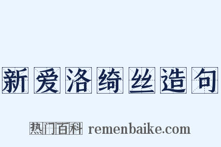 新爱洛绮丝造句是什么意思的图片